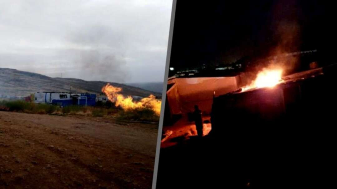 لبنانيون يحرقون خيماً للاجئين السوريين في بعلبك