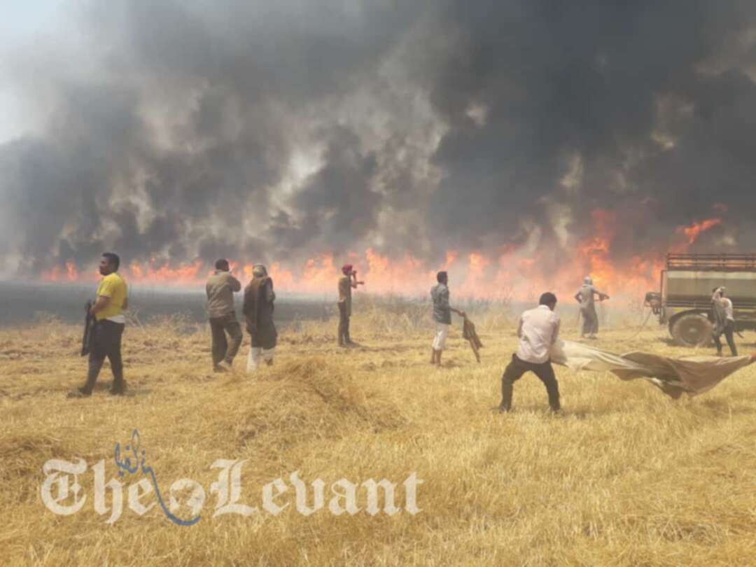 ٤٠٪ من المحاصيل الزراعية في تل كوجر تعرضت للتلف بسبب الحرائق