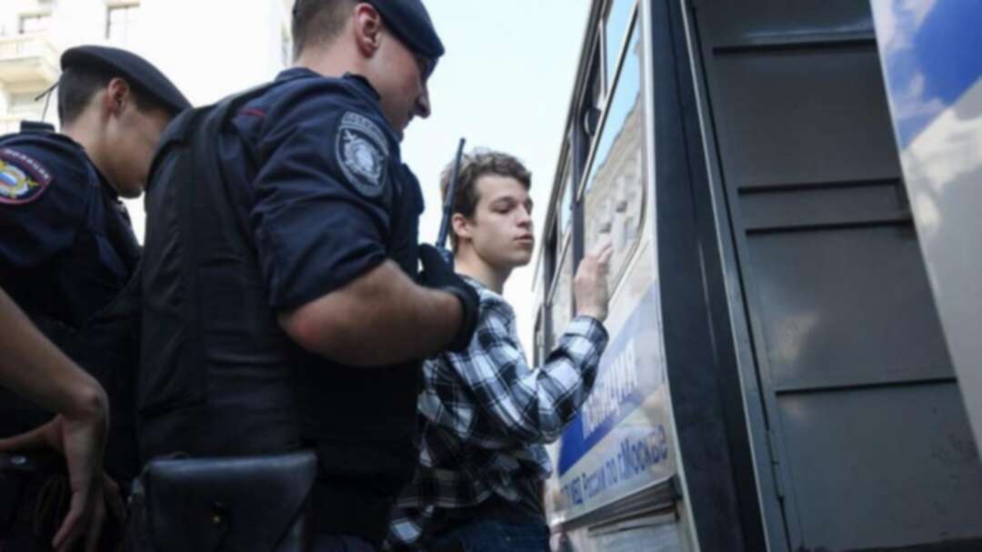 Russian police detain people gathering in Moscow for opposition protest