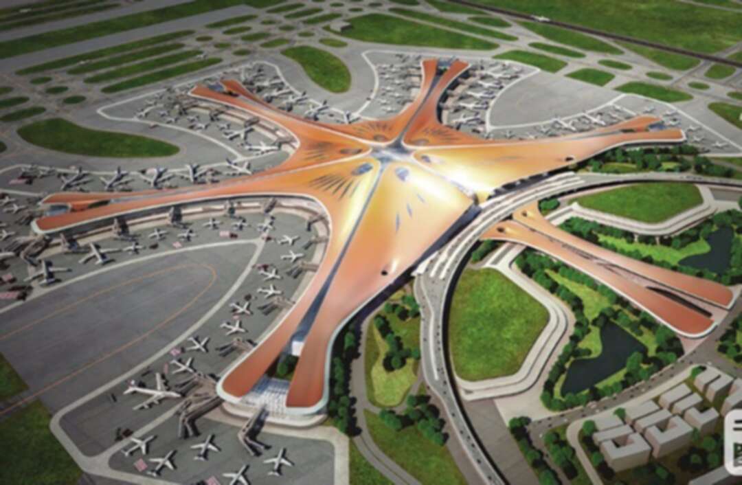 انتهاء العمل بمطار بكين الجديد.. ليكون أكبر مطار في العالم من تصميم الراحلة 