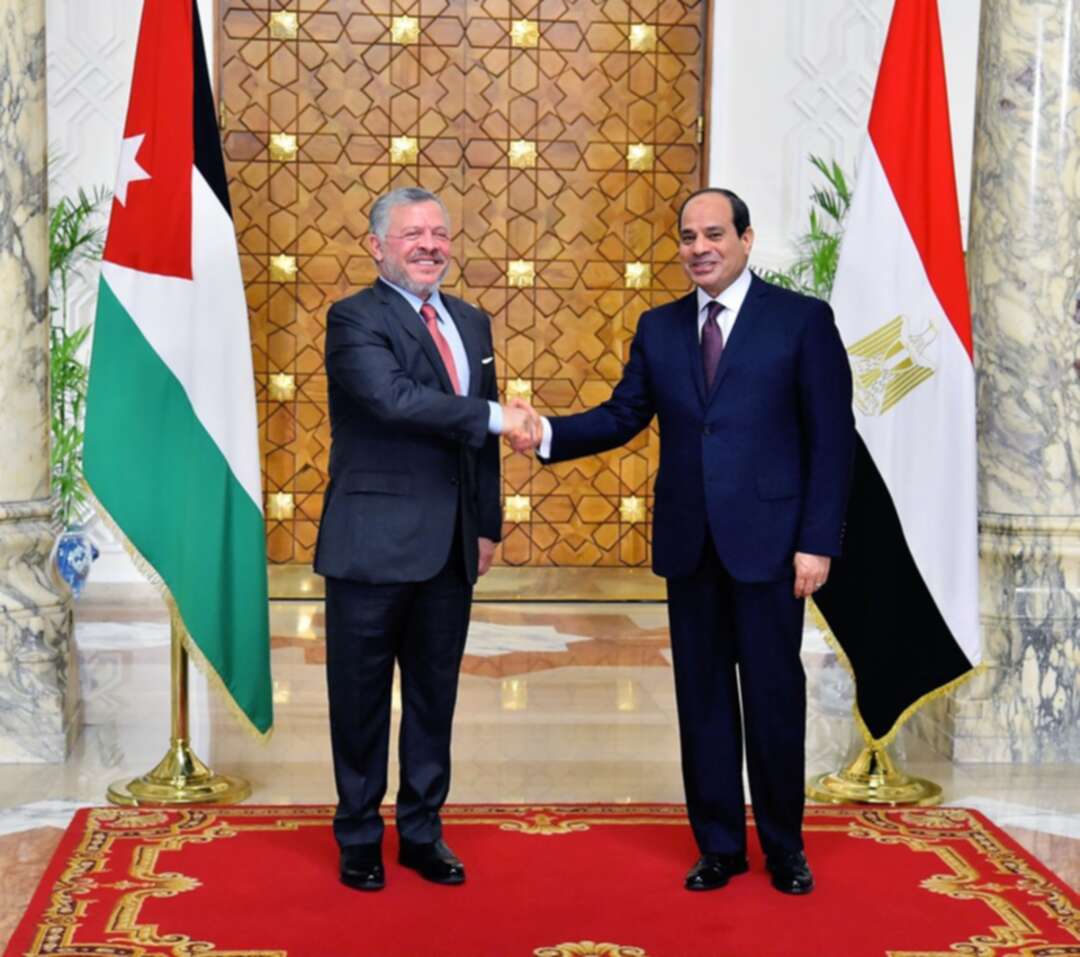 العاهل الأردني يتباحث مع الرئيس السيسي الأوضاع الأخيرة