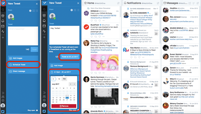 أسهل طريقة لـ جدولة تغريدات تويتر عبر TweetDeck