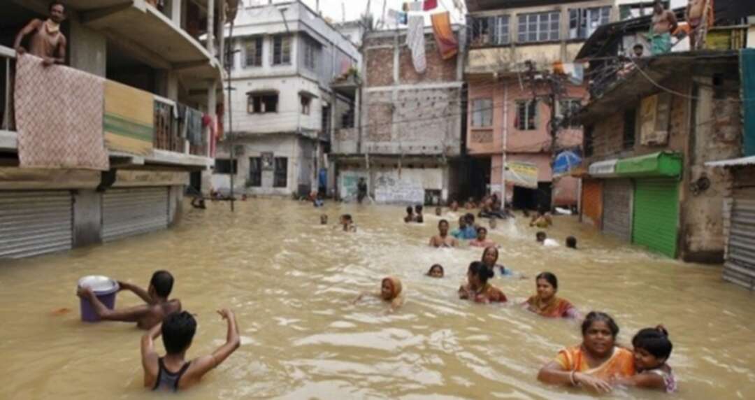 184 قتيلاً في الهند بسبب الفيضانات وإجلاء نحو مليون شخصًا