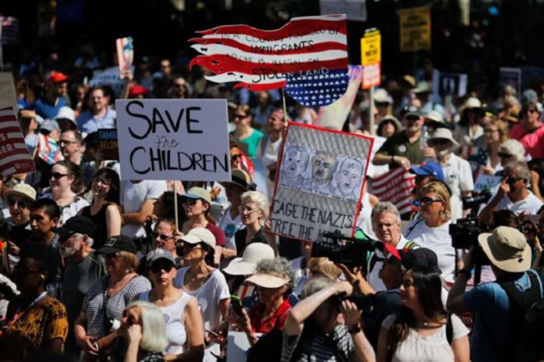 20 ولاية أميركية ستقاضي ترامب بسبب احتجاز أطفال المهاجرين