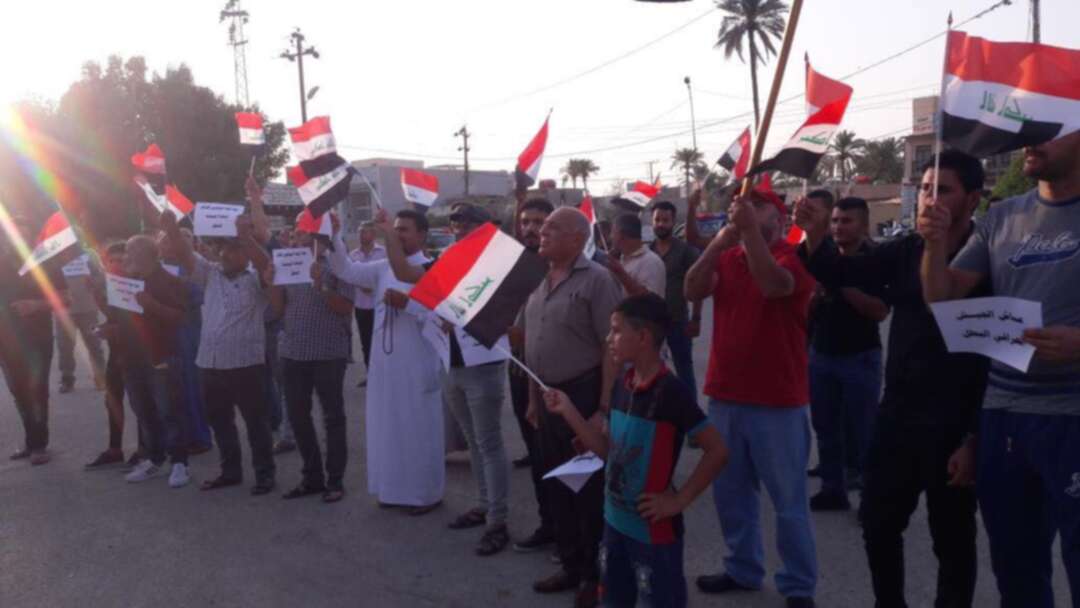 مظاهرات عراقية ضد تصريحات قيادي من الحشد الشعبي