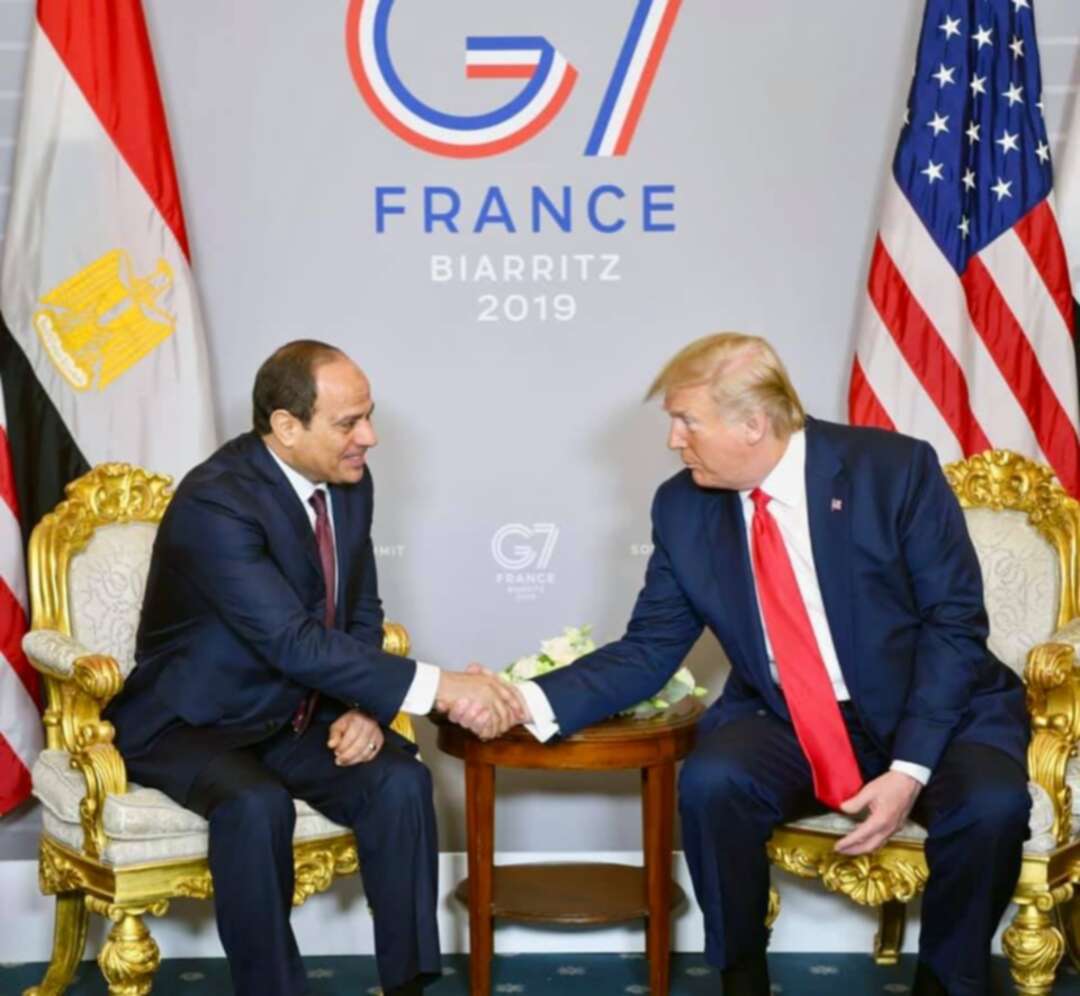 ترامب يلتقي بالرئيس المصري على هامش قمة مجموعة الدول السبع