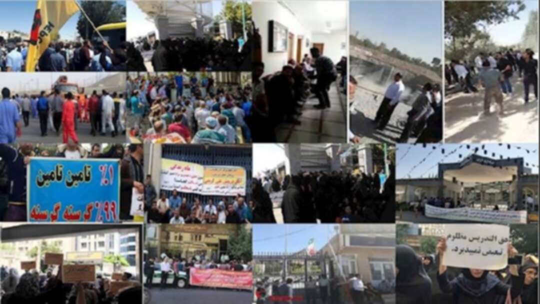 177حركة احتجاجية ضد نظام الملالي الإيراني في 57 مدينة إيرانية في أغسطس 2019