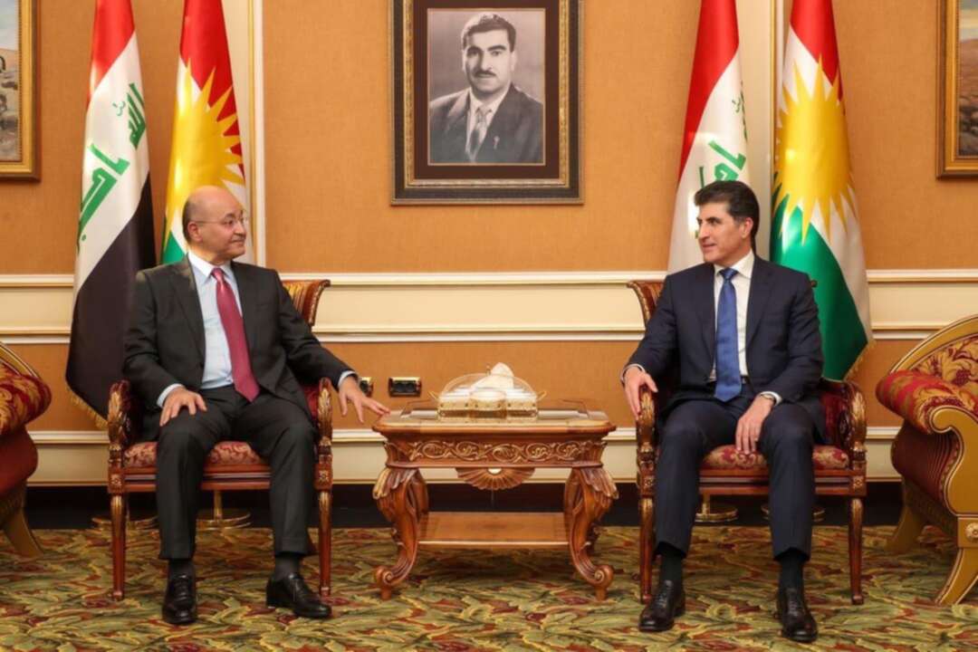 برهم صالح في إقليم كردستان مؤكداً على توطيد العلاقات بين بغداد وأربيل