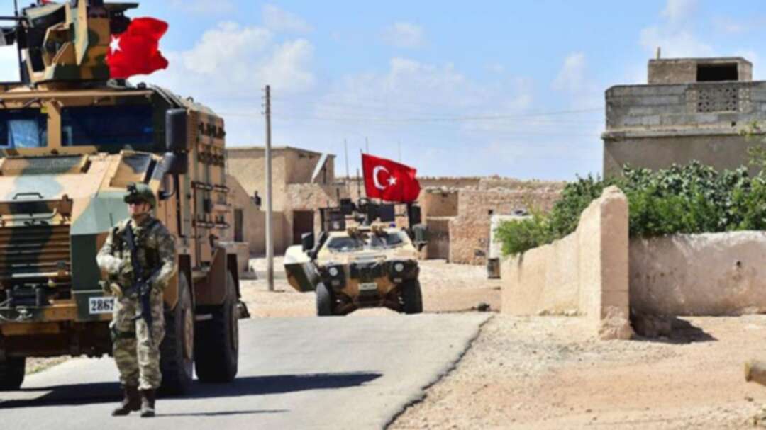 Six Turkish armored vehicles join US troops in Syria under a deal between Washington and Ankara