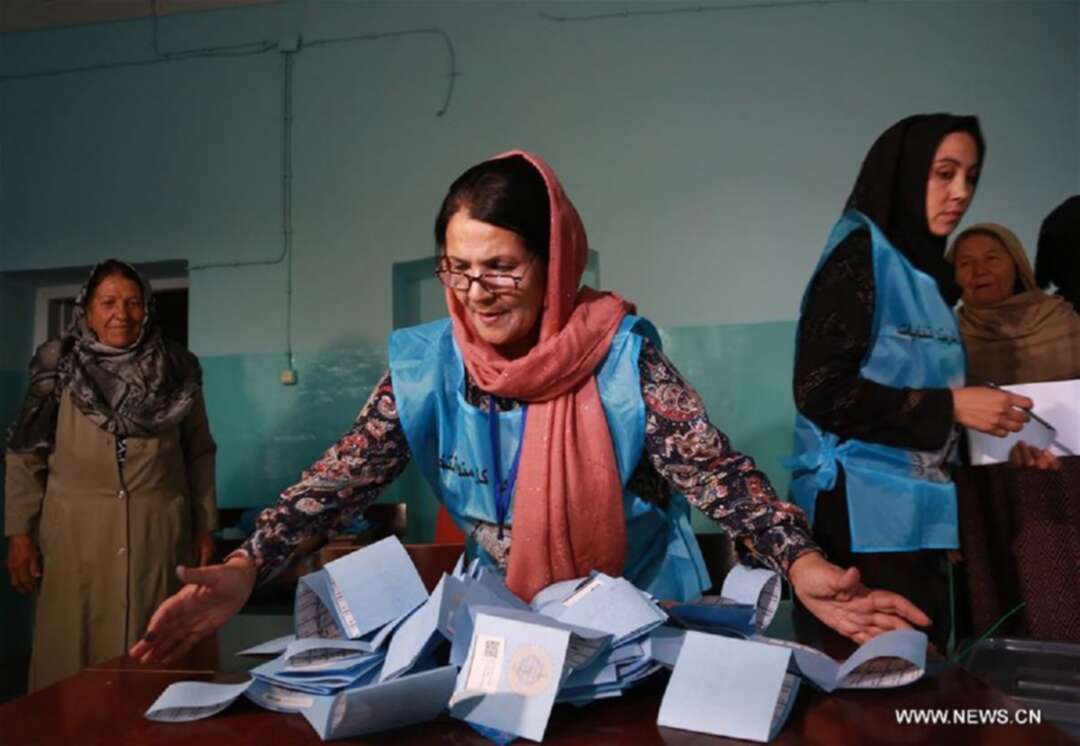 فرز مليون صوت من الأصوات المشاركة في الانتخابات الرئاسية الأفغانية