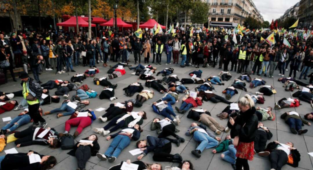 احتجاجات وسط باريس ضد العنف الأسري