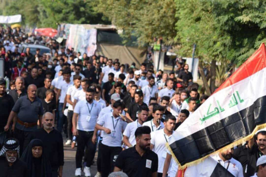 تظاهرات عراقية بالتزامن مع إحياء ذكرى الأربعينية في كربلاء