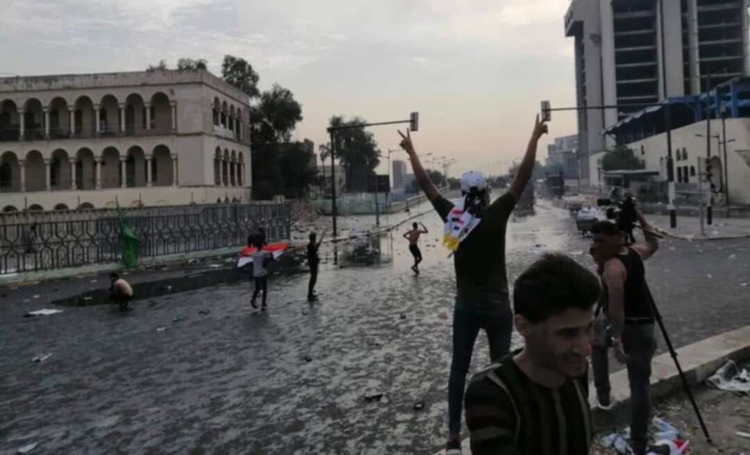 إصابات بين متظاهرين عراقيين ورجال أمن في بغداد