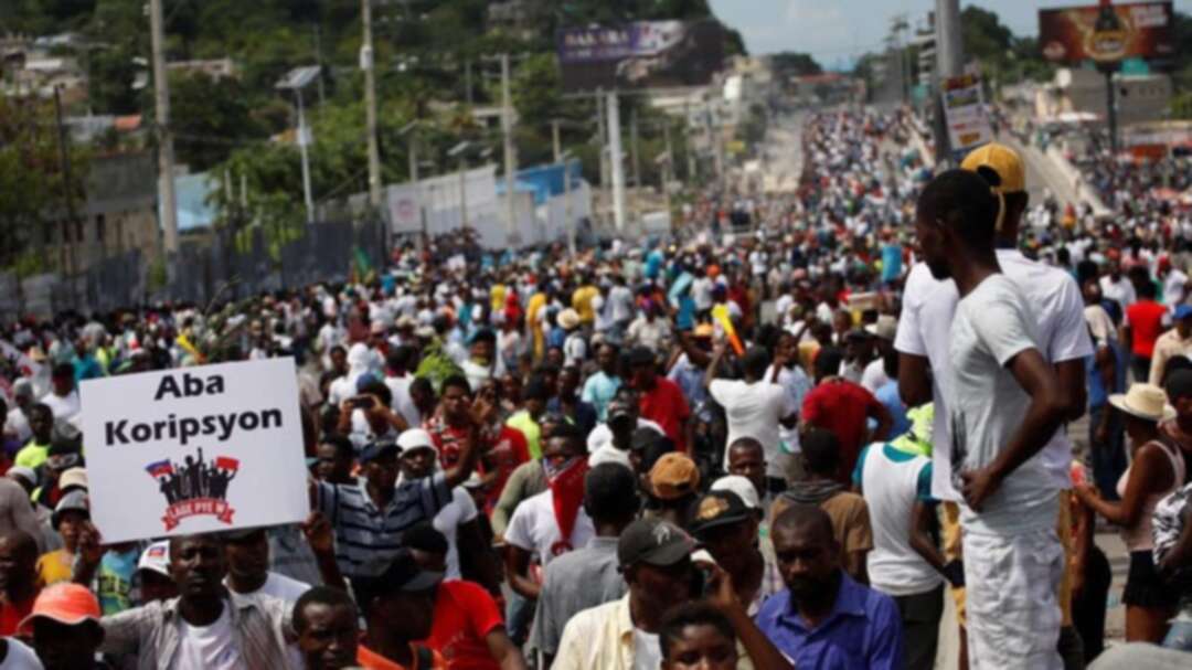 Thousands protest against Haiti’s president