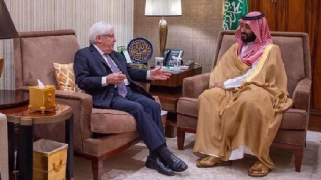 Mohammed bin Salman receives Griffiths, UN Special Envoy for Yemen