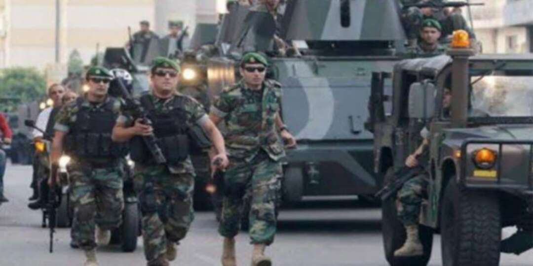 الجيش اللبناني: شخص مجهول الهوية ألقى قنبلة على عناصرنا دون أن تنفجر