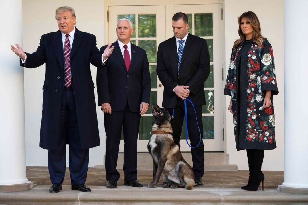ترامب يُكرّم كلباً شارك في تصفية 