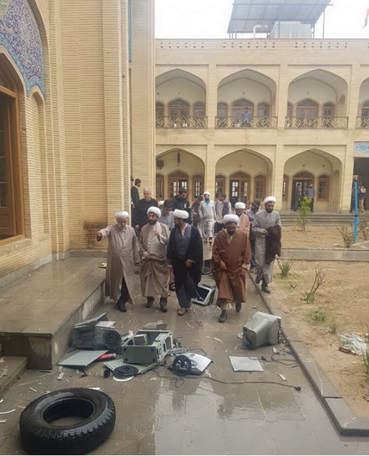 The day after the attack the clergies visited the seminaries