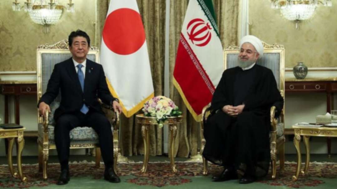Japan PM Abe discussing Japan visit by Iranian President Rouhani