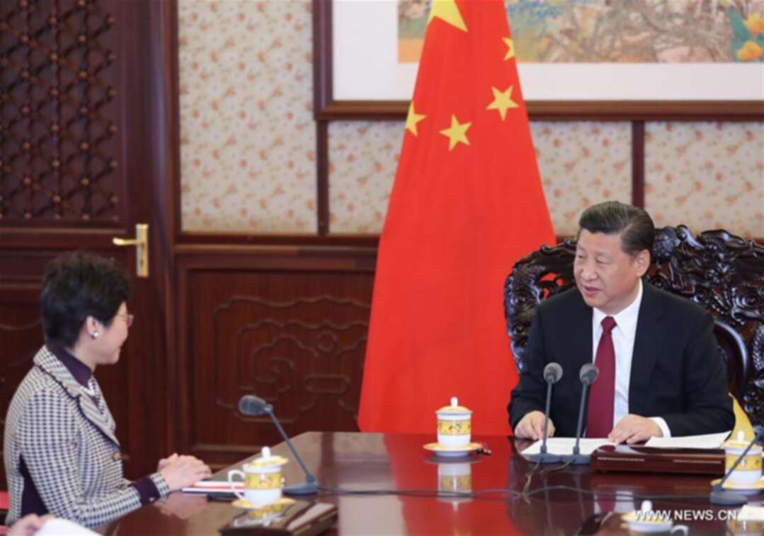 الصين تتعهد بدعم رئيسة هونغ كونغ