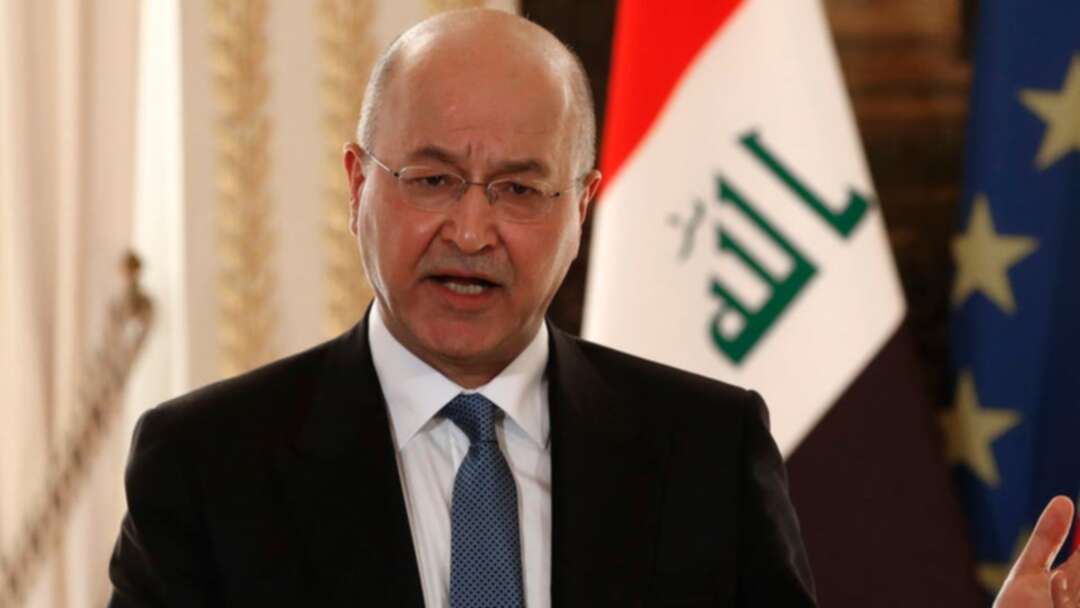 برهم صالح من بغداد يؤكد ضرورة احترام إرادة الشعب العراقي