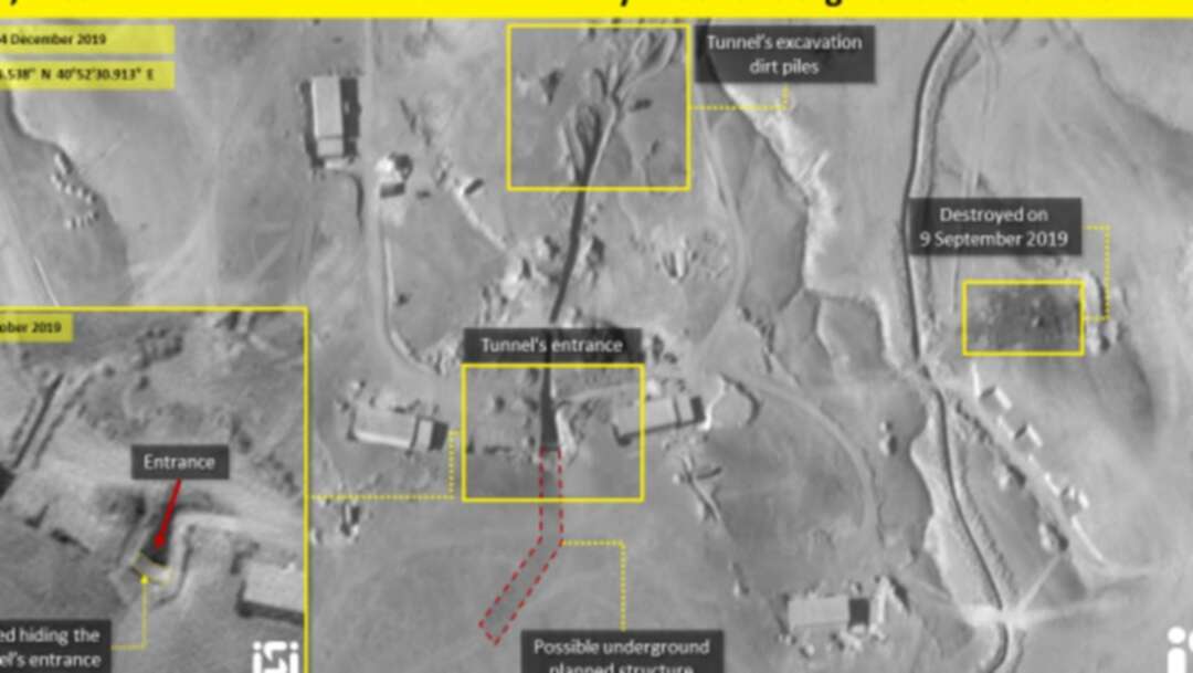 أقمار صناعية تكشف أنفاق إيرانية لتخزين الصواريخ والأسلحة في سوريا