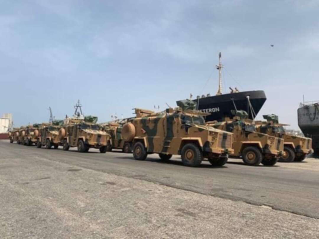 الجيش الليبي يرصد طائرة تركية تنقل معدات عسكرية إلى مصراتة