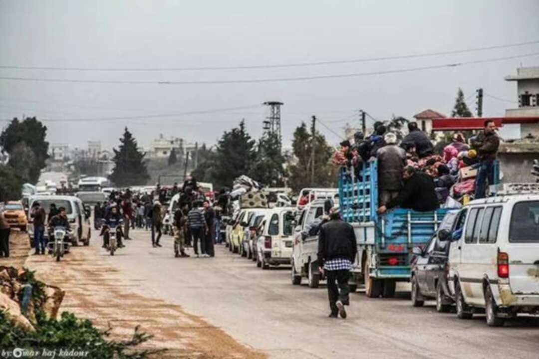 نزوح 25 ألف مدني جراء هجمات النظام وحلفائه على إدلب