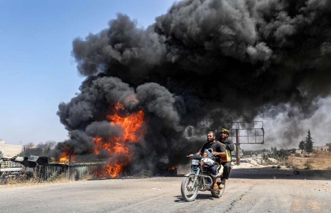 أقل من 3 كيلو متر تفصل النظام السوري عن مدينة معرة النعمان بريف إدلب