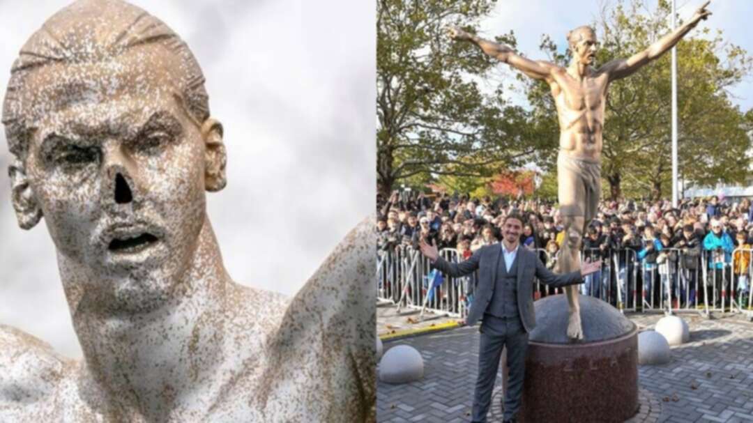 تمثال إبراهيموفيتش يتعرض للتخريب مجدداً