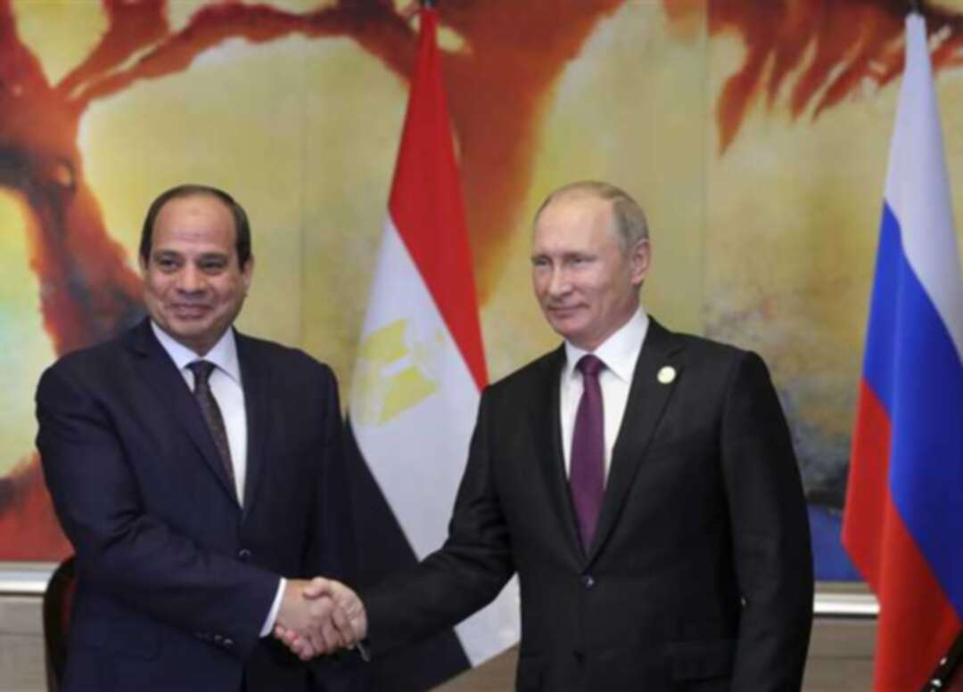 الرئيس المصري يُناقش مع بوتين الملف الليبي