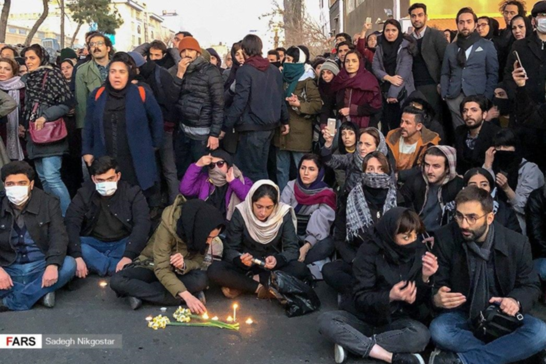 تظاهرات طلابية في طهران واصفهان للتنديد بإسقاط الطائرة الأوكرانية