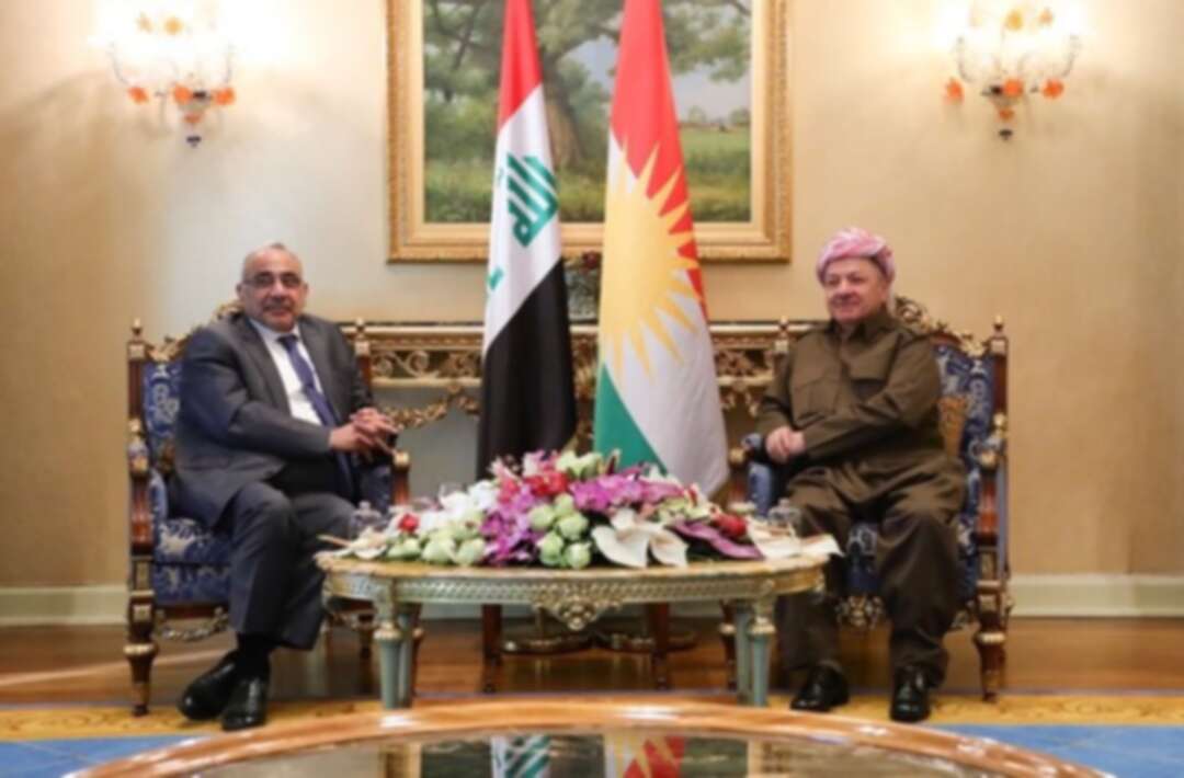 عبدالمهدي على طاولة كردستان للبحث عن الحلول في بغداد