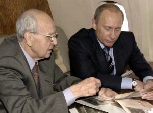 Ivan Martynushkin with Russian President Vladimir Putin in 2005