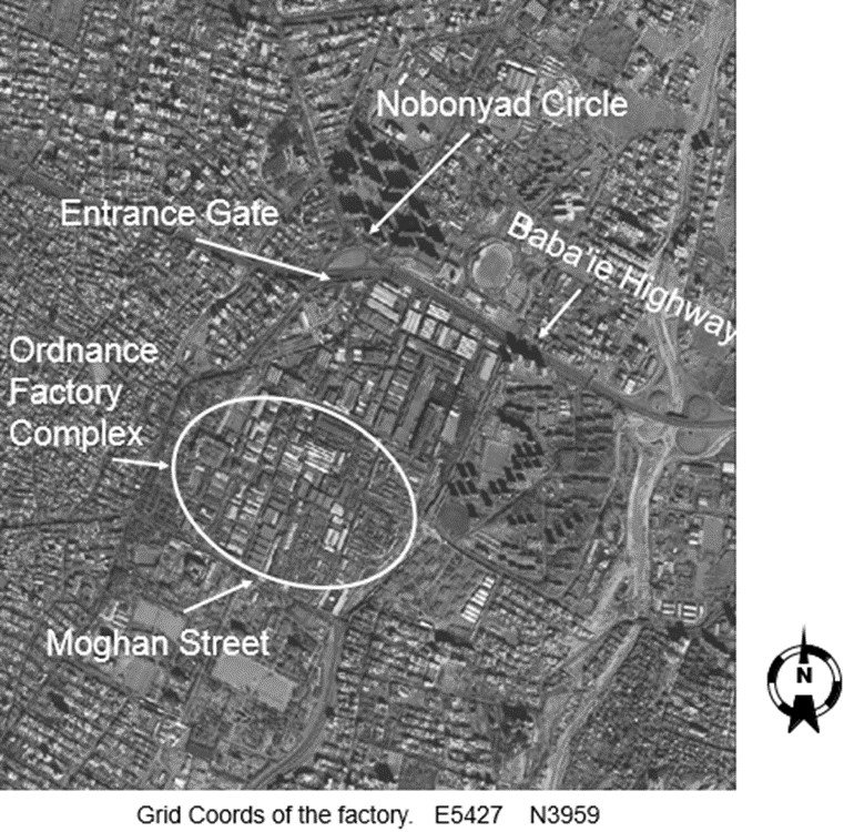 Satellite Images Showing Ordnance Factory Complex