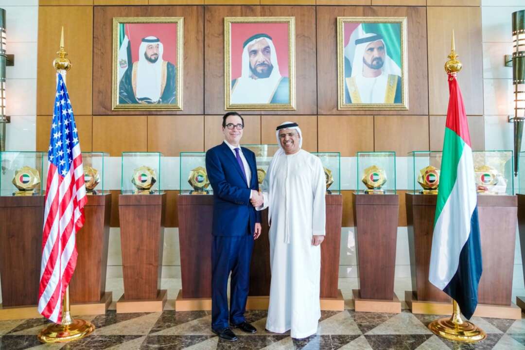 وزير الخزانة الأمريكي يلتقي نظيره الإماراتي في أبو ظبي