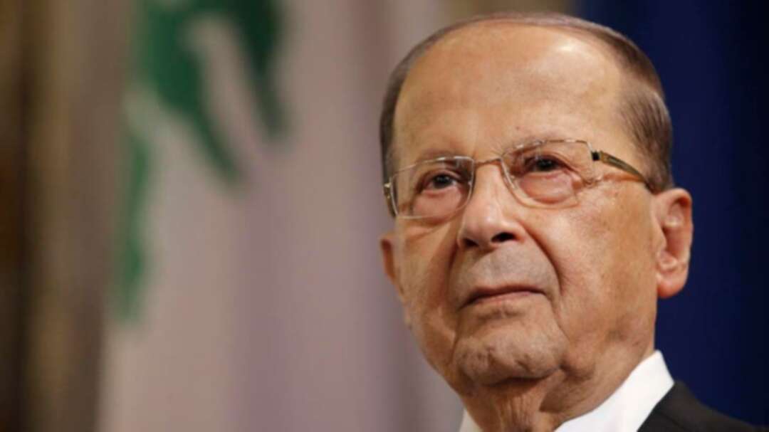 Lebanese President Aoun meets with Iran Parliament Speaker Larijani