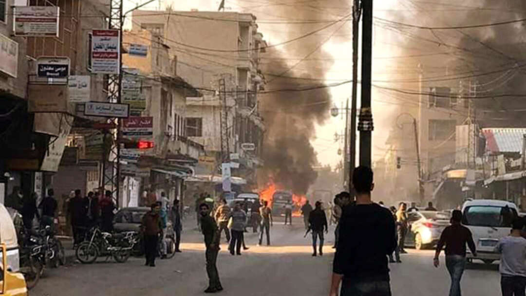 فيديو.. انفجار سيارة مفخخة في مدينة الباب شرقي حلب