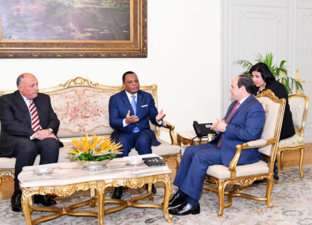 رسالة من رئيس الكونغو للرئيس المصري حول الأوضاع في ليبيا