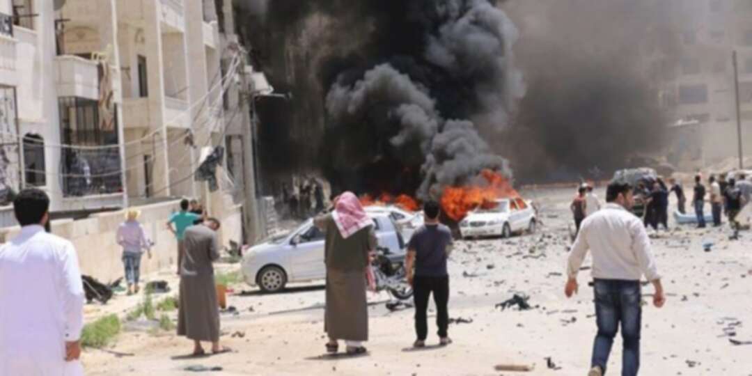 عشرات القتلى والجرحى من المدنيين جراء انفجار وسط مدينة إدلب
