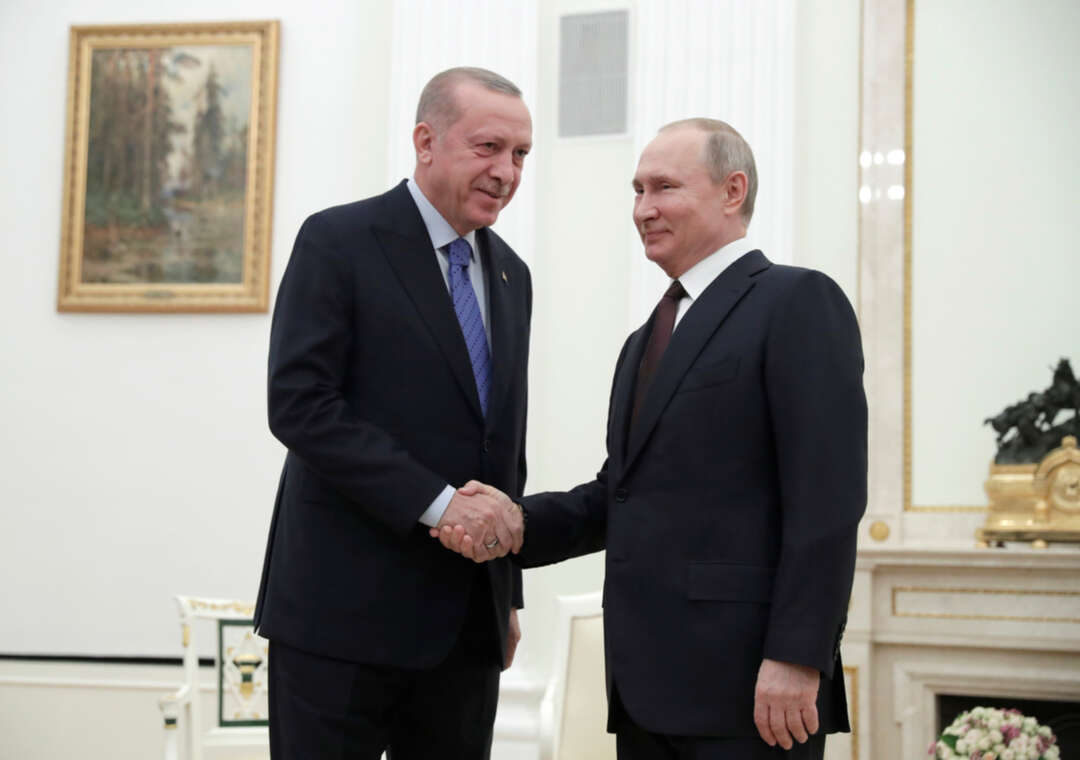 بوتين يعزي أردوغان خلال لقائهما في موسكو