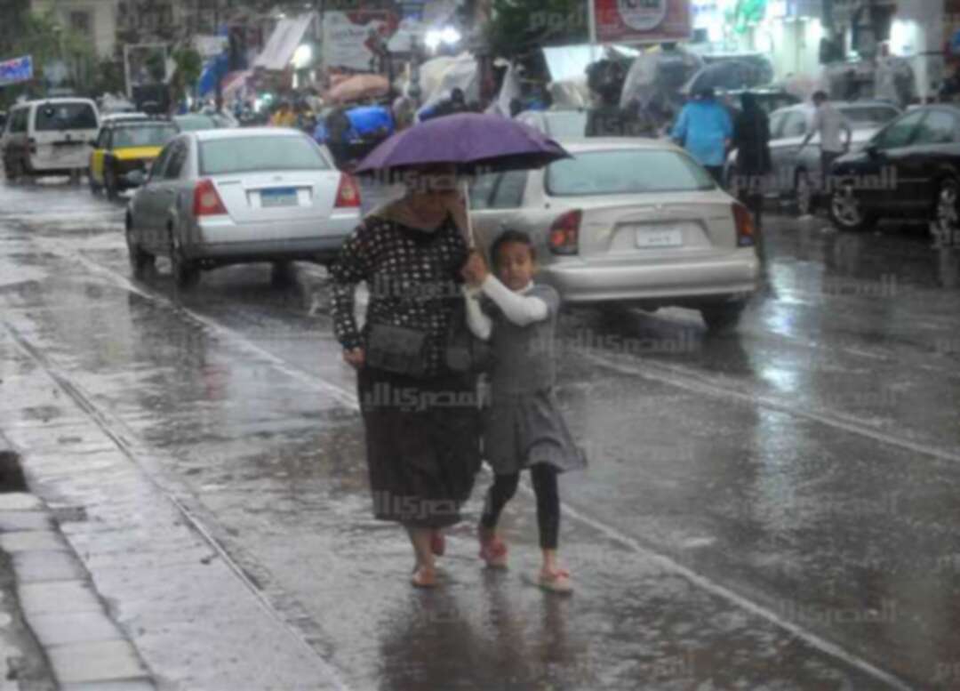 مصر.. هطول أمطار غزيرة على بعض المناطق الشمالية