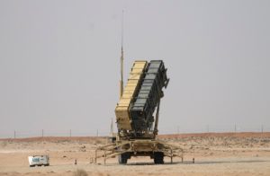 A Patriot missile battery is seen near Prince Sultan air base at al-Kharj on February 20, 2020. (File photo: AFP)