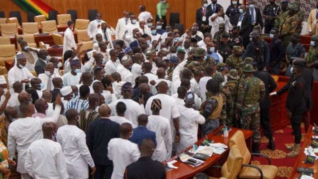 Ghanaian army intervenes in parliament clash ahead of swearing-in