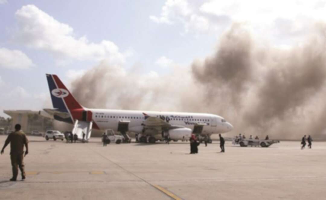 الداخلية اليمنية تتهم الحوثي بقصف مطار عدن