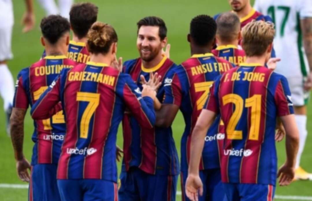 برشلونة يهدر صدارة الدوري الإسباني بعد تعادله مع ليفانتي