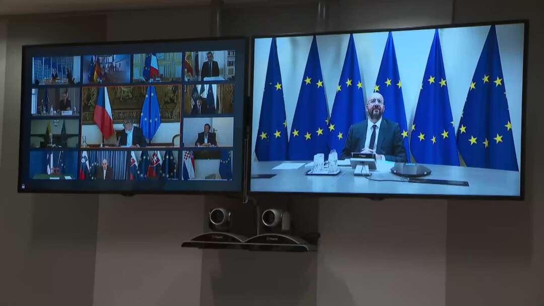 اجتماع افتراضي لقادة أوروبا بشأن الأزمة الصحية المتفاقمة
