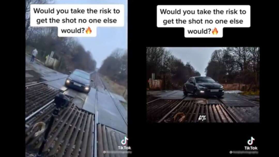 Police investigate ‘staggeringly stupid and dangerous’ TikTok video of car parked on railway tracks