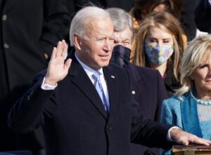 Joe Biden is sworn in as the 46th President of the United States at the Capitol, Jan. 20, 2021. (Reuters)