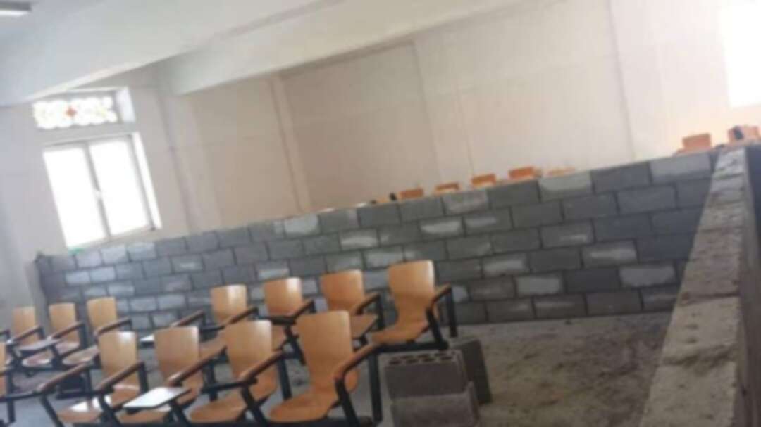 Houthis separate male and female students with cement walls in university classrooms